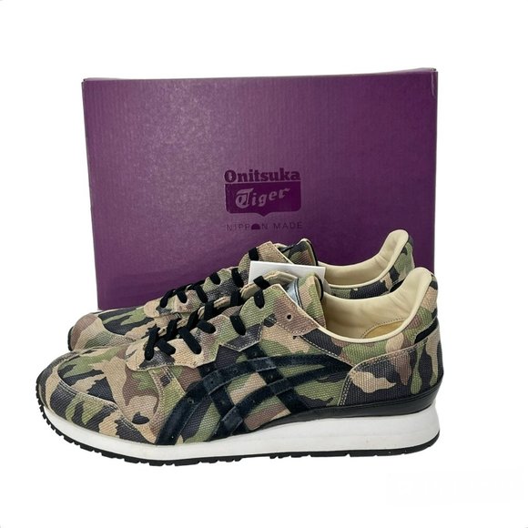 Onitsuka Tiger Nippon-Made Tiger Ally Deluxe Low Top Sneakers Hunter Green - Picture 2 of 16